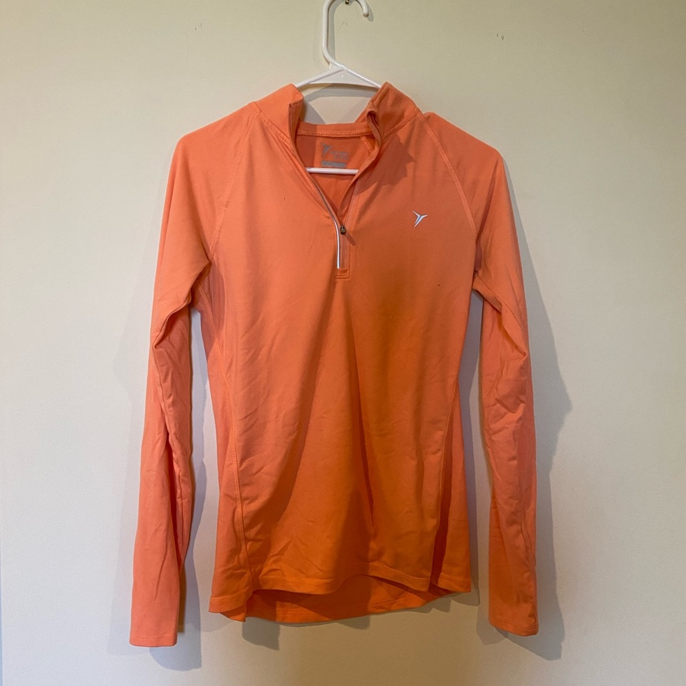 orange old navy active quarter zip